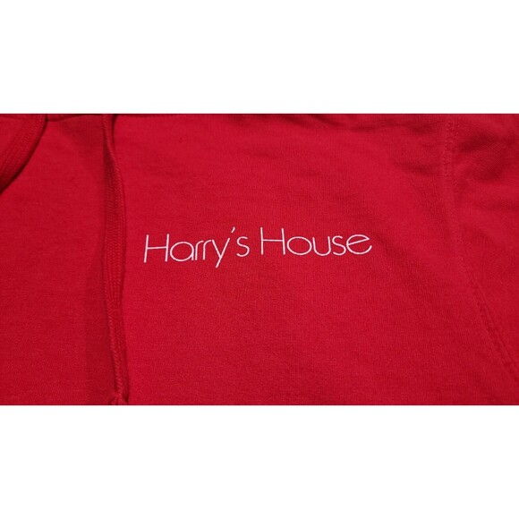 Harry Styles On Top Of The World Harry’s Here House Hoodie Pop Up RED Hoodie EUC - Picture 6 of 12